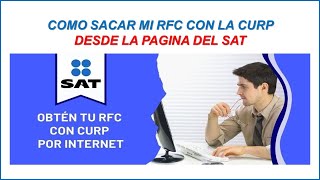 COMO SACAR MI RFC CON LA CURP 2024 [upl. by Gayle850]