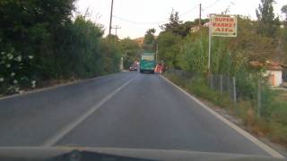 Skiathos  Driving from Koukounaries to Agia Paraskevi [upl. by Litt]