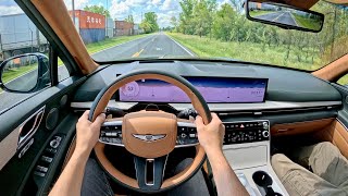 2025 Genesis GV80 35T AWD Prestige Refresh  POV Driving Impressions [upl. by Gilmore]