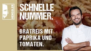 Schnelles BratreisRezept mit Paprika und Tomaten von Steffen Henssler [upl. by Airdnola]