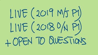 2019 MJ P1 and 2018 ON P1 open to questions on 03408400042 [upl. by Rosina]