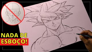 Como desenhar anime SEM ESBOÇO [upl. by Dnalyaw]