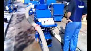 Steel shot blasting machine  Blastrac EBE500mp4 [upl. by Frisse]