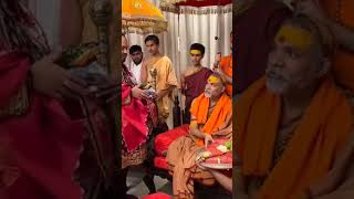 Shri Shankaracharya blessing Anant Ambani [upl. by Foskett139]