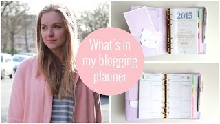 Whats in my blogging planner  Kikki K life planner amp life is crafted inserts  Axelle Blanpain [upl. by Iaht614]