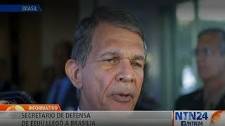 Secretario de Defensa de EE UU abordó en Brasil la crisis venezolana [upl. by Oicul867]