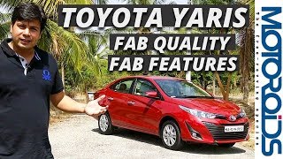 Toyota Yaris 15 Petrol India Review  New Quality and Features Benchmark for the Segment [upl. by Gifford]