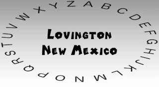 How to Say or Pronounce USA Cities — Lovington New Mexico [upl. by Anrim]