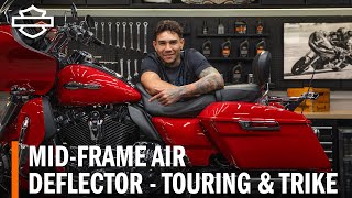 HarleyDavidson MidFrame Air Deflectors for Touring amp Trike Models Overview [upl. by Kirshbaum24]