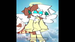 Eevee  Angelform drawing mikakit162 mikakit kitcommunity idkwhatimdoingwithmylife capcut [upl. by Alarice]