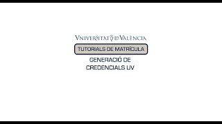 GENERACIÓ DE CREDENCIALS UV [upl. by Reviel]