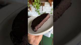 Silkiest creamiest and easiest dark chocolate basque cheesecake recipe 😍 shorts [upl. by Nhojleahcim]