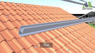 Tile Roof Hook for Solar Mounting System [upl. by Naasar193]