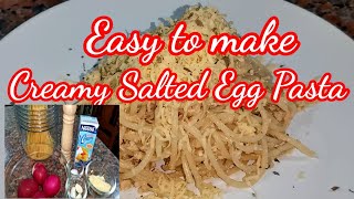 How to make Creamy Salted Egg Pasta wo Bacon [upl. by Harmony]