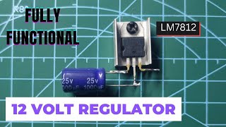 DIY 12 volt linear voltage regulator  LM7812 wiring and use [upl. by Carlota]