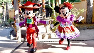 Mickey amp Minnie Mouse Dancing Mariachi Meet amp Greet at Disneyland Paris Halloween Festival 2018 [upl. by Juliane]