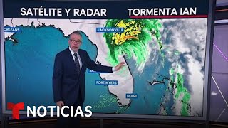 ¿Hacia dónde se dirige Ian como tormenta tropical Un experto responde  Noticias Telemundo [upl. by Nal]