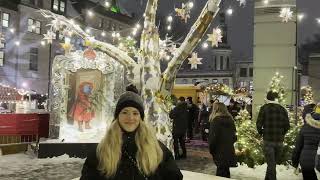 QUEBEC CITY OLD QUEBEC CHRISTMAS MARKET WINTER WOUNDERLAND [upl. by Ramak]