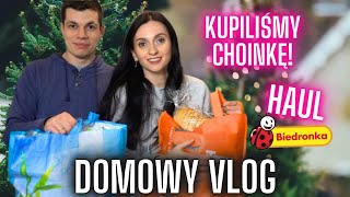 HAUL ZAKUPOWY 🐞 Kupiliśmy choinkę🌲 DOMOWY VLOG🏡 Gosia i Miłosz Vlog [upl. by Iclehc]