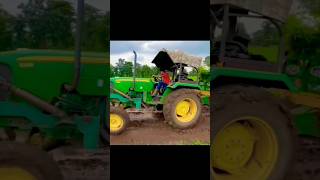 Stree 2 new song John Deere tractor full power tractor pulling short videoyoutubeshorts viralshort [upl. by Amuwkuhc]