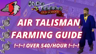 OSRS Optimized F2P Air Talisman Farming Guide [upl. by Ladonna]