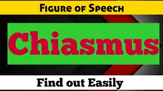 Chiasmus I Figure of Speech I Rhetoric [upl. by Ranite521]