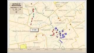 Battle Of Brandywine  Overall Battle Animated Map [upl. by Lunn]