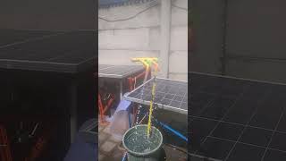 Solar Cell with 1 unit Water Pump 1 pipe yellow dischargw [upl. by Kcirdneked]