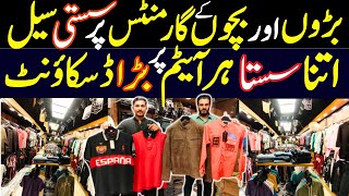 Mens Garments Wholesale Market Karachi  Denim Jeans  Shirts  Trousers  Cheapeat Branded Hoodie [upl. by Roxanne]