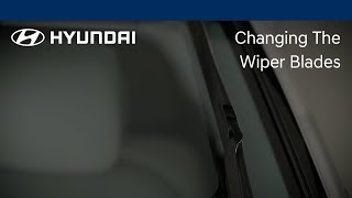 Changing the Wiper Blades  Hyundai [upl. by Nnaeirual]