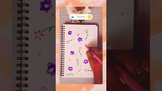 Easy floral pattern drawing for cards book markers etc [upl. by Ameehs]