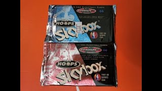 Series 1 amp 2 packs of 19971998 SKYBOX HOOPS basketball Original 2000 cards [upl. by Bron]