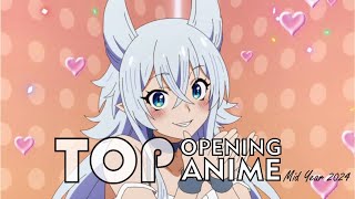 Top Anime Openings 2024 Mid Year ver [upl. by Ahsiam770]