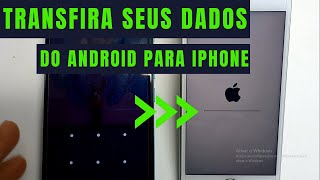 Como transferir dados de Samsung para iphone Passar conversas do WhatsApp do android para iphone [upl. by Oiludbo]