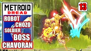 Metroid Dread  Defeat Robot Chozo Soldier Boss Fight in Ghavoran  Gameplay Walkthrough Part 13 [upl. by Jobie]