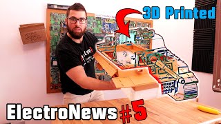 Huge 3D Printed Tank Resin 3D Printers  ElectroNews5 [upl. by Riancho]