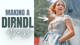 MAKING A DIRNDL for OKTOBERFEST  THISISKACHI DIY [upl. by Ainalem712]