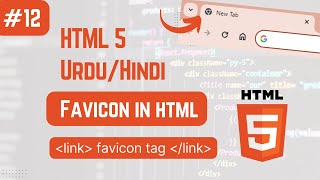 How to Add a Favicon in HTML  HTML Tutorial for Beginners   UrduHindi [upl. by Aharon]