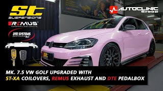 The Mods You Need On Your Mk 7 VW Golf 14T  ST Coilovers Remus Exhaust amp DTE PedalBox [upl. by Ogilvie]