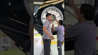 fenestron tail rotor removal IAW EC130B4 AMM  REV 00 DTD 08082023 found satisfactory [upl. by Aneen192]