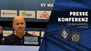 3 Liga  15 Spieltag  SV Waldhof  Hannover 96 II  Pressekonferenz vor dem Spiel [upl. by Louls]