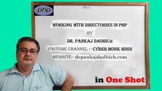 Working with Directories in PHP PHP Directories in one shot  Dr Pankaj Dadhich [upl. by Incrocci]