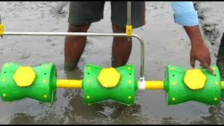 Direct paddy planting method using seed drum no labour cast in agriculture [upl. by Piscatelli]