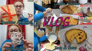 VLOG RECEBIDOS PERSONALIZADOS JANTAR DO DIA A DIA TARTE DE NATAS ELISABETE NOGUEIRA [upl. by Margit]