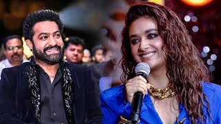 Jr NTR admires Keerthy Sureshs inspiring speech at the South Movie Awards 2023 [upl. by Larual]