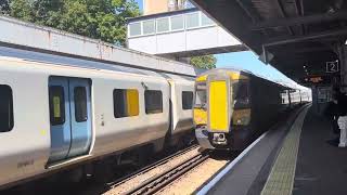 12 car class 375 passes gillingham on a special non stop service from Broadstairs to Grove Park [upl. by Dnyletak]