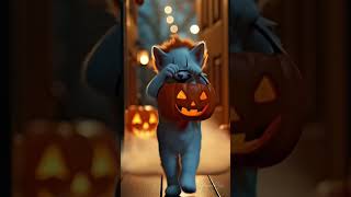 halloween 🎃 dos gatos cat iasmotivation halloween gatosfofos animaisengraçados motion [upl. by Naimerej]