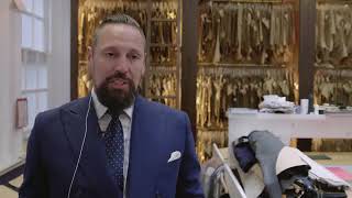 On Site in London Making a Bespoke Savile Row Suit with Anderson amp Sheppard Part I [upl. by Hogg]