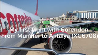 My first flight with Corendon Airlines [upl. by Yreffoeg]