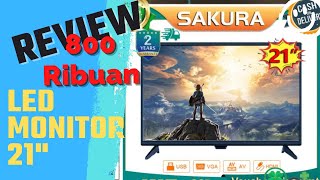 Unboxing n Review LED Monitor 21 inch termurah 2022 nih fitur lengkap [upl. by Aras]